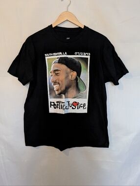 Philcos Poetic Justice Tupac Photo Graphic Tee